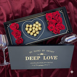 Luxury red rose I love U box for Valentine’s Day flower delivery in Sacramento