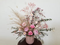 Blush & Pink Mixed Preserved/Dried Flowers Arrangement