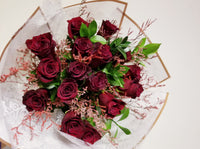Two Dozen Red Roses & Filler Bouquet