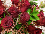 Two Dozen Red Roses & Filler Bouquet