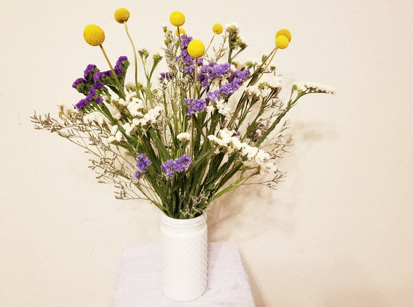 Lemon Drop - Mixed Dried Flower Arrangement