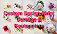 Custom Design Wrist Corsage & Boutonniere