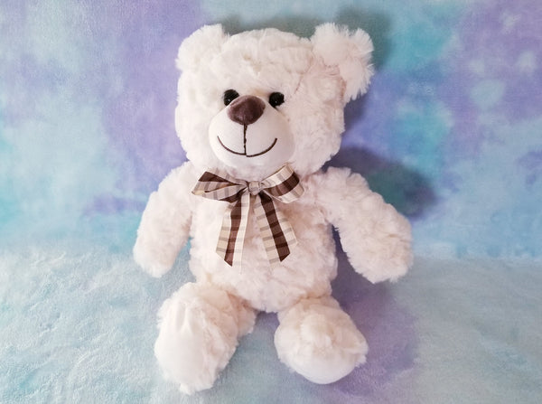 14" WHITE CHOCOLATE TEDDY BEAR