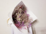 Natural Dried Shades of Pink & Lavender Baby's Breath Bouquet