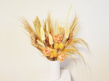 Dried Tropical Arrangement is naturally dried & preserved tropical flower and sola wood peach Peonies. An assorted multicolored mix of beautiful tropical flowers
