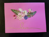 Mix Floral Handmade Greeting Card