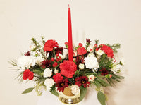 Holiday Centerpiece With 10" Candle