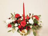 Holiday Centerpiece With 10" Candle