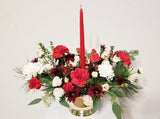 Holiday Centerpiece With 10" Candle