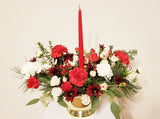Holiday Centerpiece With 10" Candle