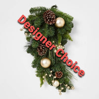 Cardinal Christmas Swag - 100% Designer Choice