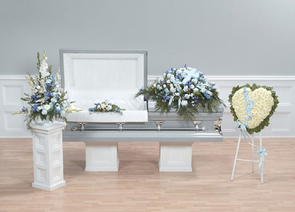 Blue and White Funeral Package