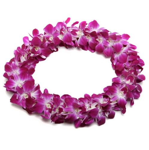 Double Bombay Orchid Lei