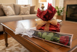 White Rose Bouquet & Ferrero Rocher Fine Hazelnut Chocolates (48 Counts)